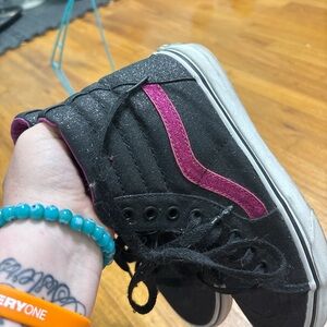 Vans Black and Magenta High-Tops